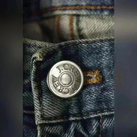 J.CREW Light Blue Cotton Distressed Denim Broken Boyfriend  Straight Fit 34x30 - Picture 8 of 9